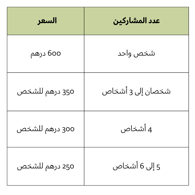 جدول أسعار رحلة جبل ايسوال وزان